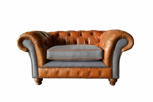 Chesterfield Armchair Design Upholstery Sofa Couch Sofas 1 Seater Textile new