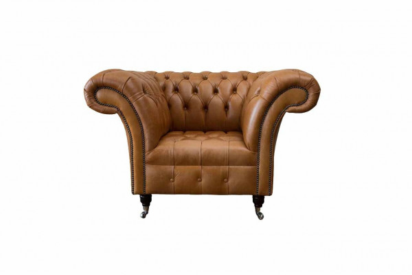 Armchair Wing Chair Seater Fabric Luxury Living room Classic Chesterfield