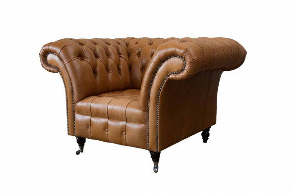 Armchair Wing Chair Seater Fabric Luxury Living room Classic Chesterfield