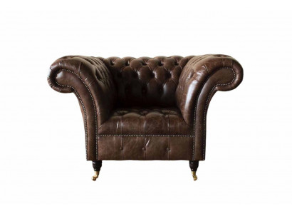 Chesterfield Armchair Classic Design Living room Upholstery Single Seater Style Furniture