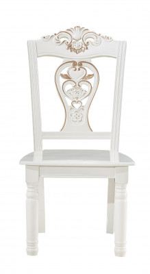 Armchair White Luxury Dining room Furniture Elegant Chairs Classic Wood