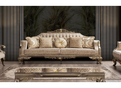 Three Seater Sofa 3 Seater Sofa Sofas Fabric Baroque Rococo Couch Design Living room