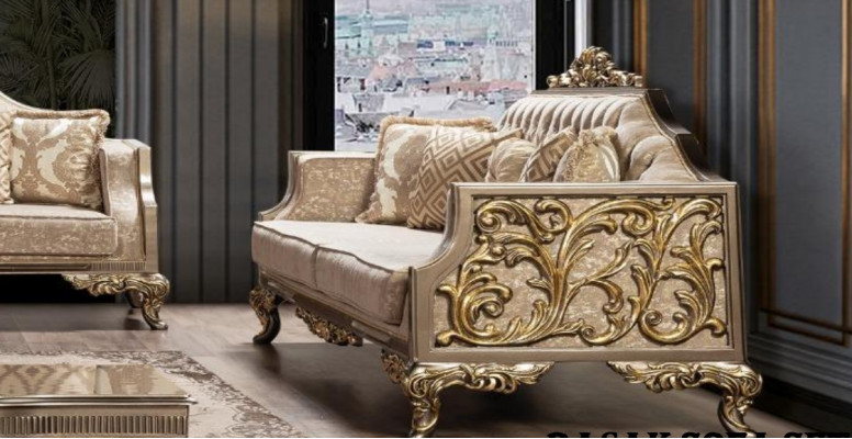 Three Seater Sofa 3 Seater Sofa Sofas Fabric Baroque Rococo Couch Design Living room