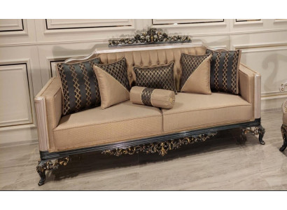 Three Seater Sofa 3 Seater Baroque Rococo Sofa Sofas Armchair Fabric Couch Furniture new