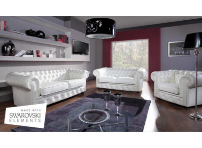 Sofa set 3+1+1 Seater Design Relax Sofas Upholstery Modern Couches