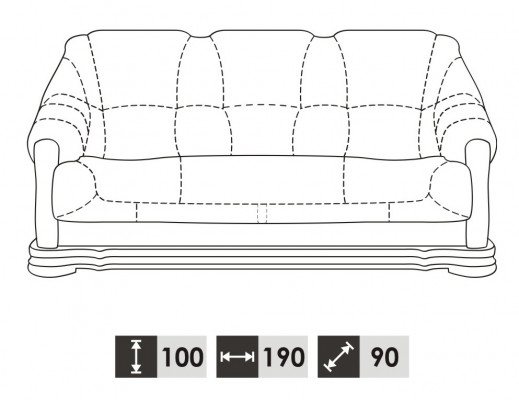 Robust Leather Sofa set 3+2 Seater Modern Living room Couches