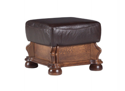 XXL Footstool Club Lounge Stool Leather Textile Ottoman Decor Designer Pufa