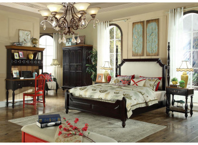 Bedroom Country House Style Wood Furniture Complete e Suite Group Beds Bed new