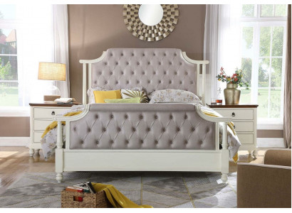 Bedroom Set Bed 2x Bedside table 3-piece. Beds Founder Time Luxury Chesterfield