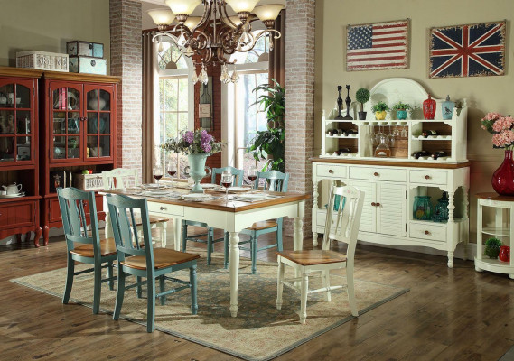 Designer Dining room Furniture 8 pieces. Set Table Chairs Chest of drawers Sideboard Group Suite