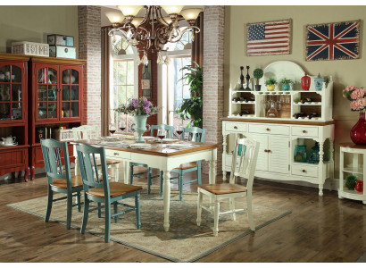 Designer Dining room Furniture 8 pieces. Set Table Chairs Chest of drawers Sideboard Group Suite