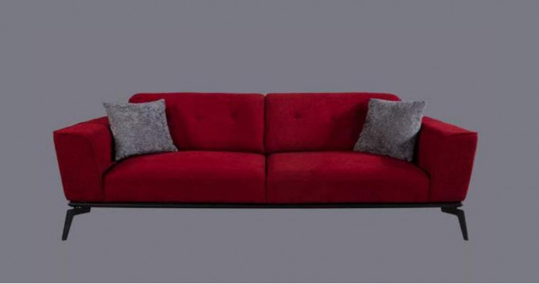 Sofa set 331 Seat Upholstery Sofa Living landscape Furniture Red Gray