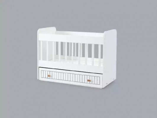 Baby bed Childrens bed Bed Set drawer White in style for the Childrens room