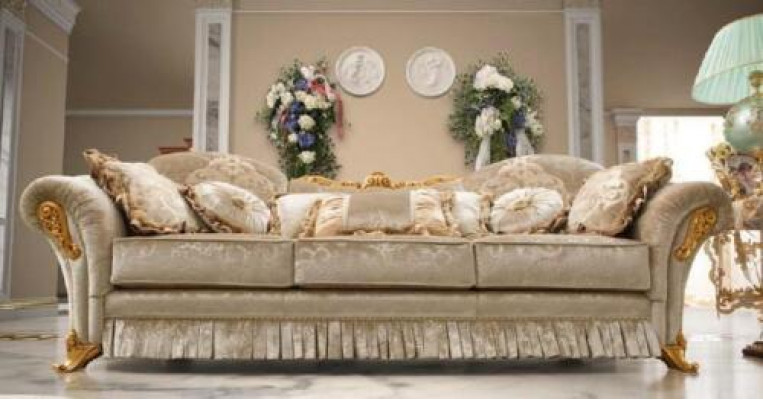 Sofa Design Three Seater Couch Upholstery 3 Seater Sofas Room Furniture Beige Couches Fabric