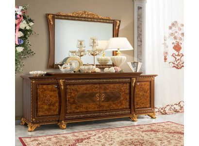 Sideboard with Mirror Sideboard Sideboards Wood Wardrobe Furniture Chests of drawers Brown new