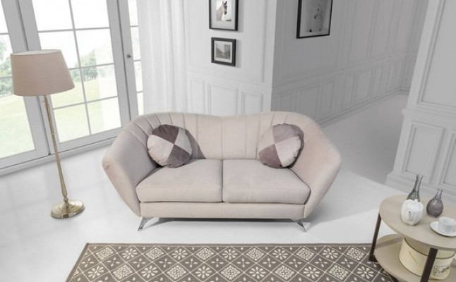 The 2-seater sofa in an elegant and modern style fits perfectly into any interior