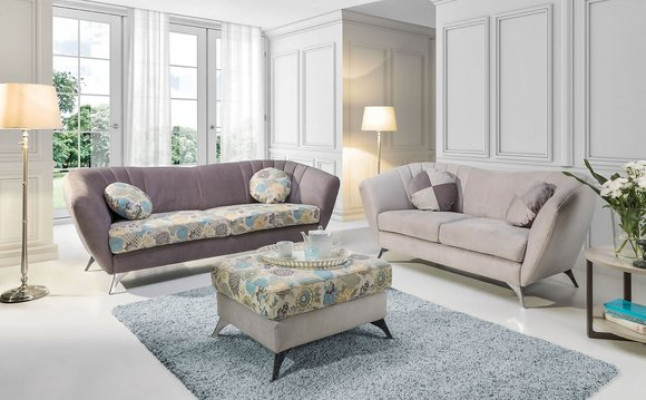 The 2-seater sofa in an elegant and modern style fits perfectly into any interior