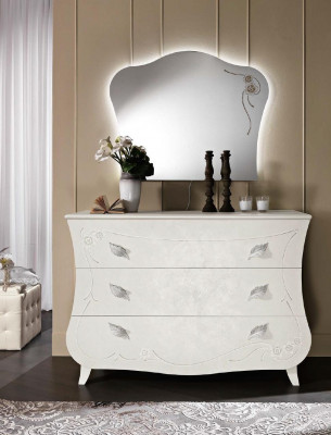 Chests of drawers Italian Furniture Solid Mirror 2-piece Chest of drawers Sideboard Wardrobe Wood