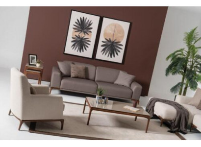 Luxury design sofa set set couch coffee table side table 5 pieces.