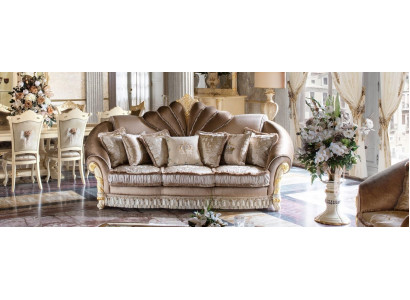 Classic Upholstery 3 Seater Leather Couches Velvet Sofa Sofa Three Seater Couch Italy