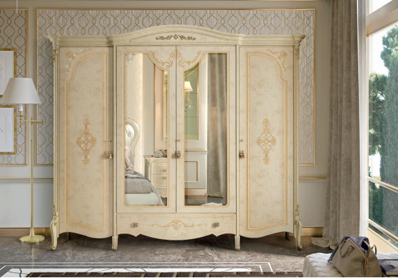 Wardrobe Wardrobe Baroque Style Furniture Classic Bedroom Cabinets Wood